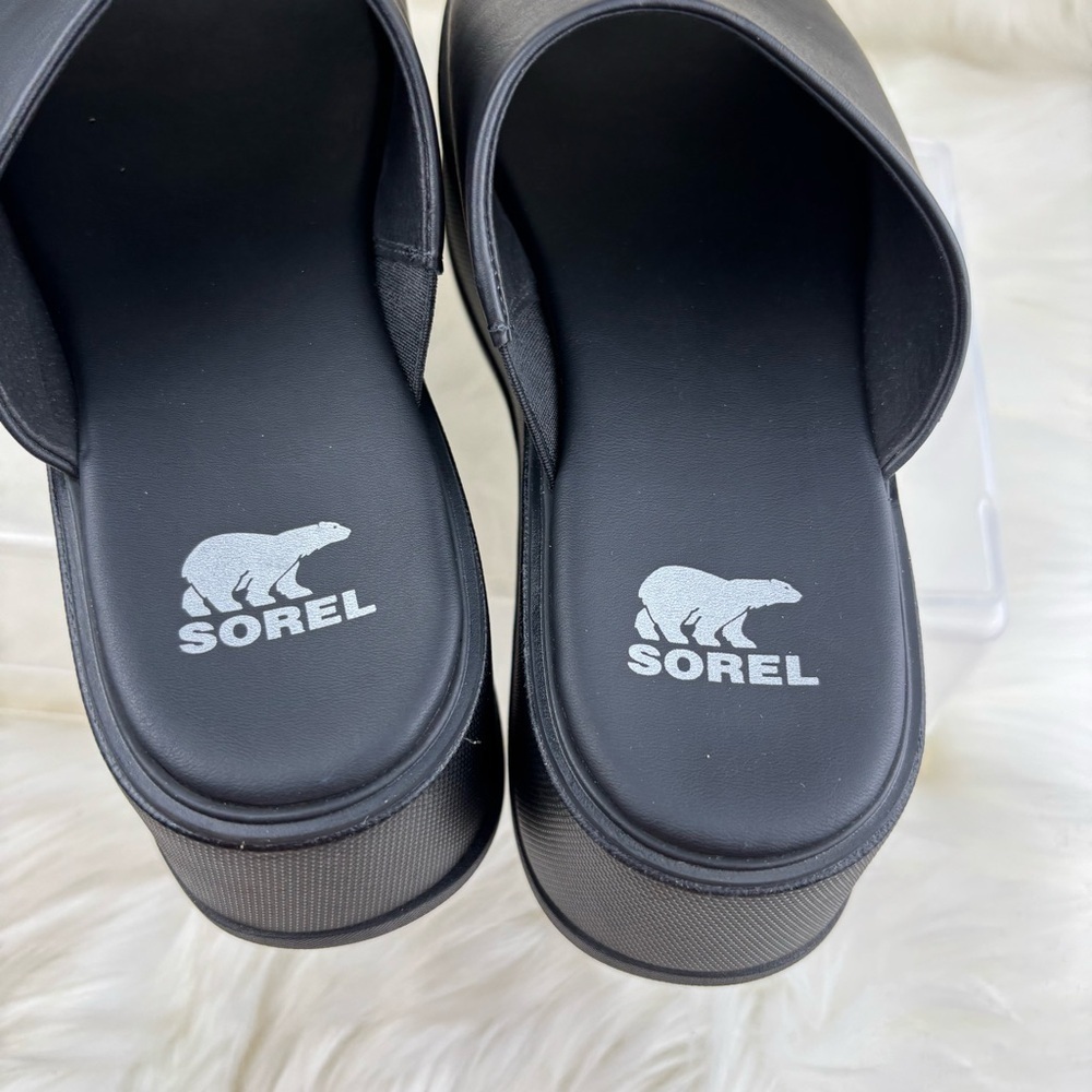 SOREL PLATFORM SANDALS DAYSPRING SLIDE SIZE 9 WOMANS - Picture 4 of 10